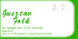 gusztav folk business card